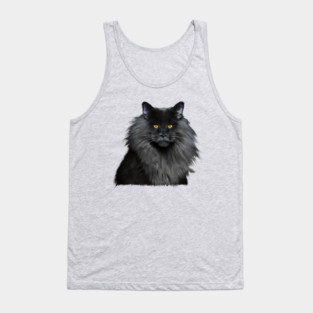 Black Main Coon Cat, Love Main Coon Cats Tank Top