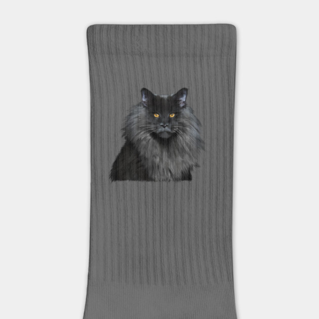 Black Main Coon Cat, Love Main Coon Cats by logiamerch