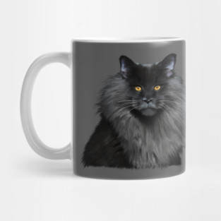 Black Main Coon Cat, Love Main Coon Cats Mug