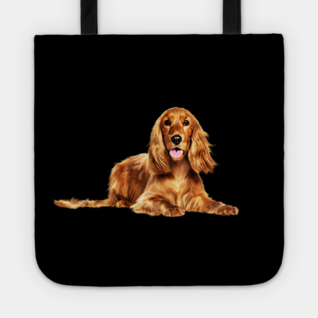 Cocker Spaniel dog, Love Cocker Spaniel dogs Tote by logiamerch