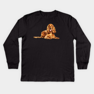 Cocker Spaniel dog, Love Cocker Spaniel dogs Kids Long Sleeve T-Shirt