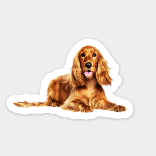 Cocker Spaniel dog, Love Cocker Spaniel dogs Sticker
