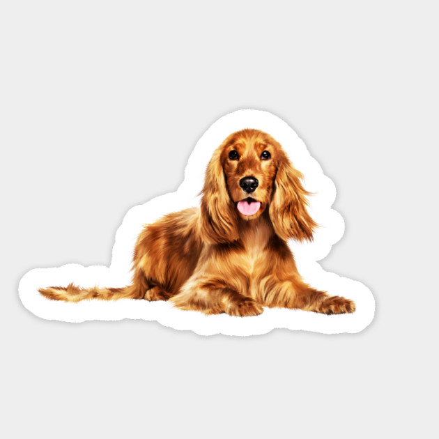 Cocker Spaniel dog, Love Cocker Spaniel dogs Sticker by logiamerch