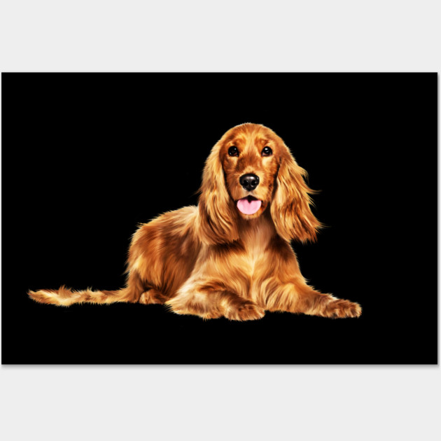 Cocker Spaniel dog, Love Cocker Spaniel dogs Wall Art by logiamerch