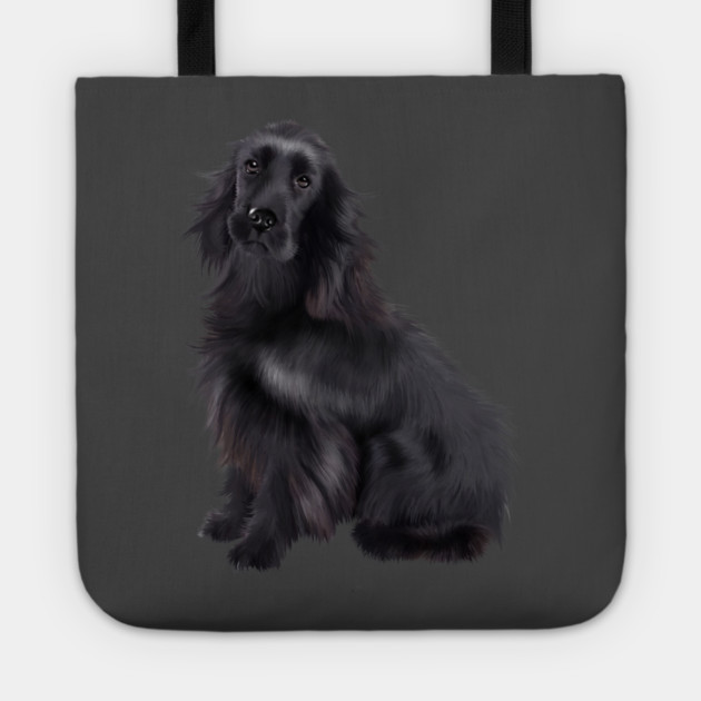 Black Cocker Spaniel, Dog Lover Tote by logiamerch