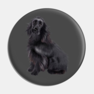 Black Cocker Spaniel, Dog Lover Pin