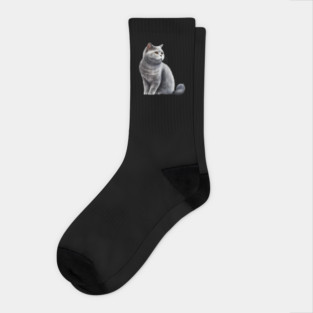 British Shorthair Cat, Love British Shorthair Cats Socks