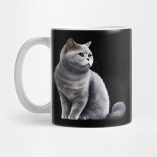 British Shorthair Cat, Love British Shorthair Cats Mug