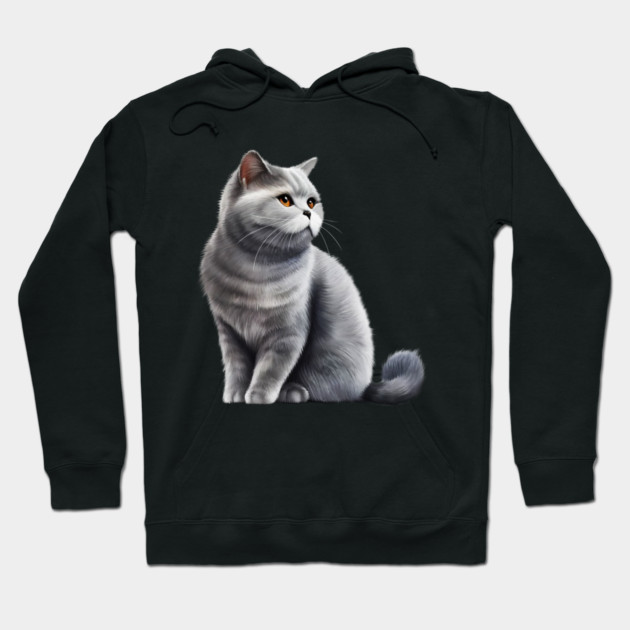 British Shorthair Cat, Love British Shorthair Cats Hoodie by logiamerch