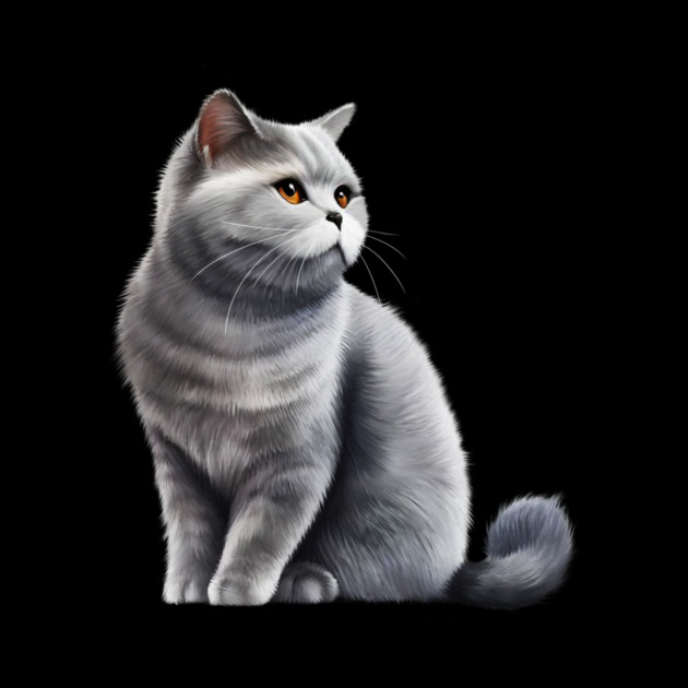 British Shorthair Cat, Love British Shorthair Cats by logiamerch