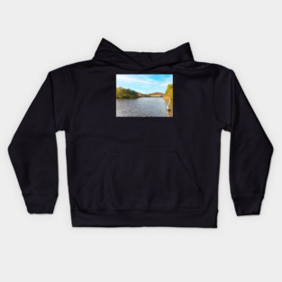 Glencorse Reservoir Pentland Hills Kids Hoodie