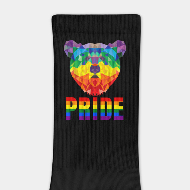 Faceted Rainbow Pride Bear by Luxinda