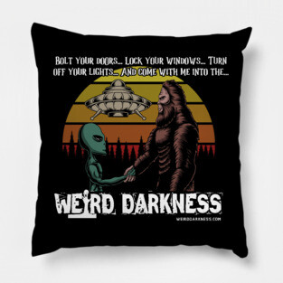 Bigfoot, Aliens, and UFOs... Pillow