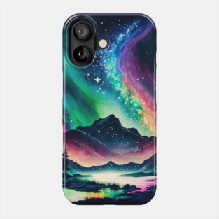 Northern Polar Lights Night Sky Aurora Borealis Phone Case