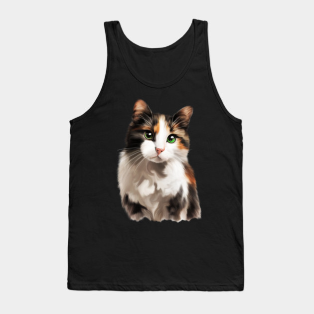 Companion Cat, Cat Lover Tank Top by logiamerch