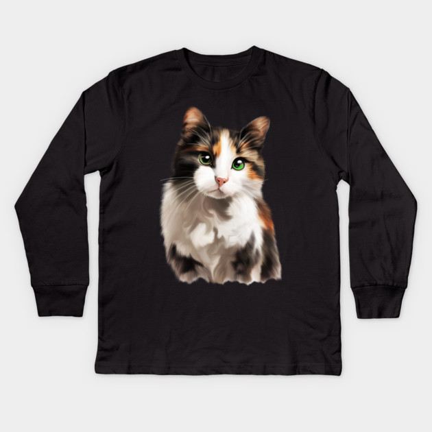 Companion Cat, Cat Lover Kids Long Sleeve T-Shirt by logiamerch
