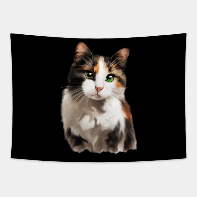 Companion Cat, Cat Lover Tapestry by logiamerch