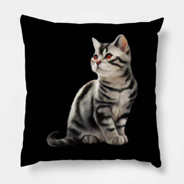Cute Kitten, Cat Lover Pillow by logiamerch