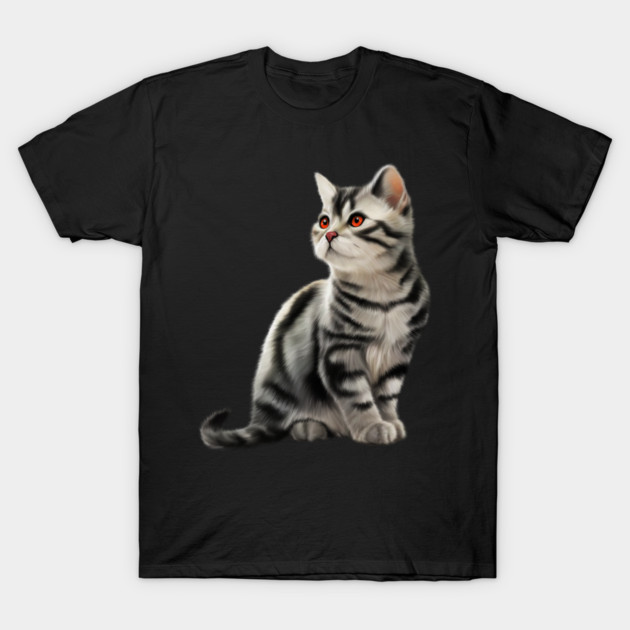 Cute Kitten, Cat Lover T-Shirt by logiamerch