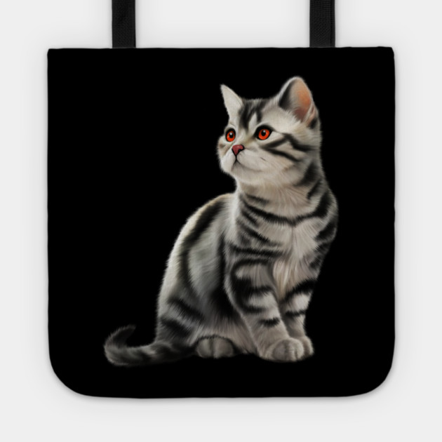Cute Kitten, Cat Lover Tote by logiamerch