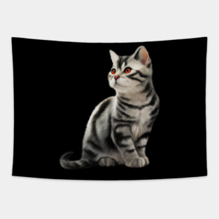 Cute Kitten, Cat Lover Tapestry