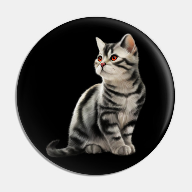 Cute Kitten, Cat Lover Pin by logiamerch