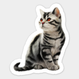 Cute Kitten, Cat Lover Sticker