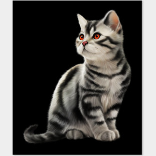 Cute Kitten, Cat Lover Posters and Art