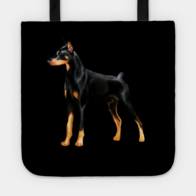 Doberman Dog, Love Doberman Dogs Tote by logiamerch