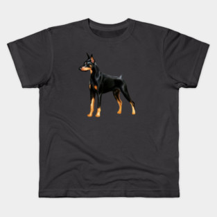 Doberman Dog, Love Doberman Dogs Kids T-Shirt