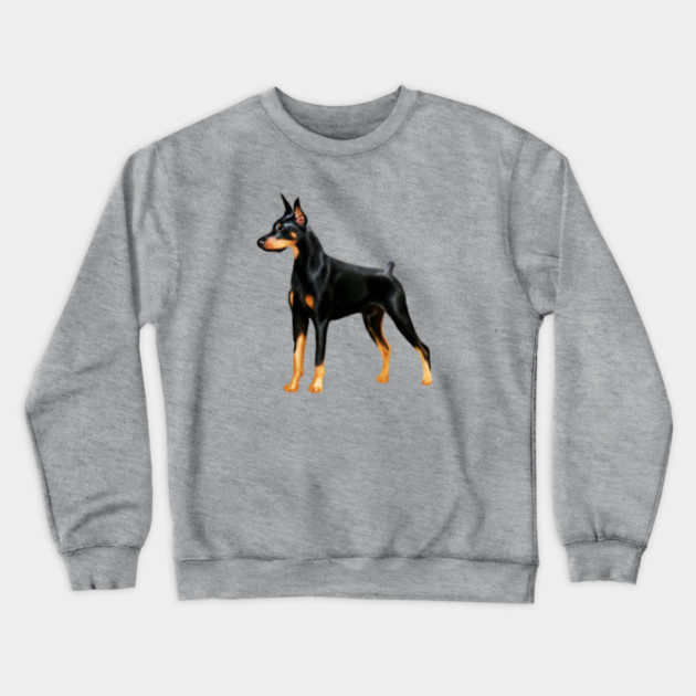Doberman Dog, Love Doberman Dogs Crewneck Sweatshirt by logiamerch