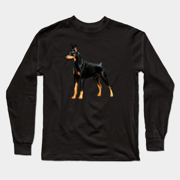 Doberman Dog, Love Doberman Dogs Long Sleeve T-Shirt by logiamerch