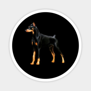 Doberman Dog, Love Doberman Dogs Magnet