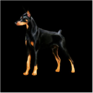 Doberman Dog, Love Doberman Dogs Posters and Art