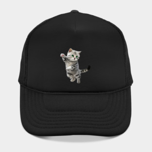 Cute Playful Kitten, Cat Lover Hat