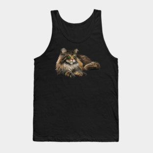 Main Coon Cat, Main Coon Lover Tank Top