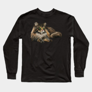 Main Coon Cat, Main Coon Lover Long Sleeve T-Shirt