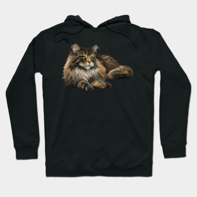 Main Coon Cat, Main Coon Lover Hoodie by logiamerch