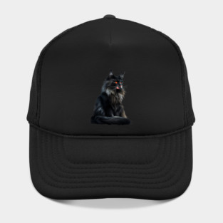 Black Main Coon Cat, Cat Lover Hat