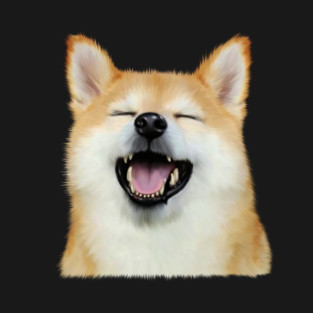 Cute Smiling Shiba Inu dog, Shiba Lover T-Shirt