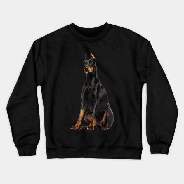 Doberman Dog, Love Doberman Dogs Crewneck Sweatshirt by logiamerch