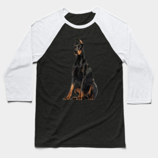 Doberman Dog, Love Doberman Dogs Baseball T-Shirt