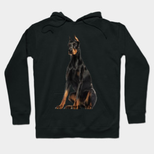 Doberman Dog, Love Doberman Dogs Hoodie