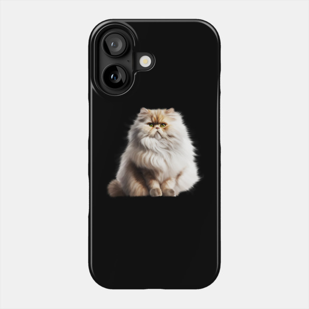 Cute Persian Cat, Fluffy Cat Lover Phone Case by logiamerch