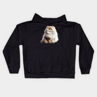 Cute Persian Cat, Fluffy Cat Lover Kids Hoodie