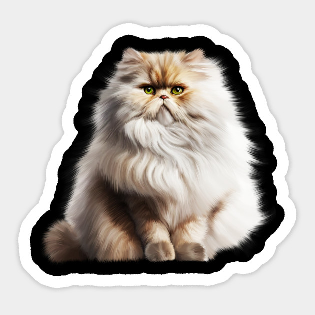 Cute Persian Cat, Fluffy Cat Lover Magnet by logiamerch