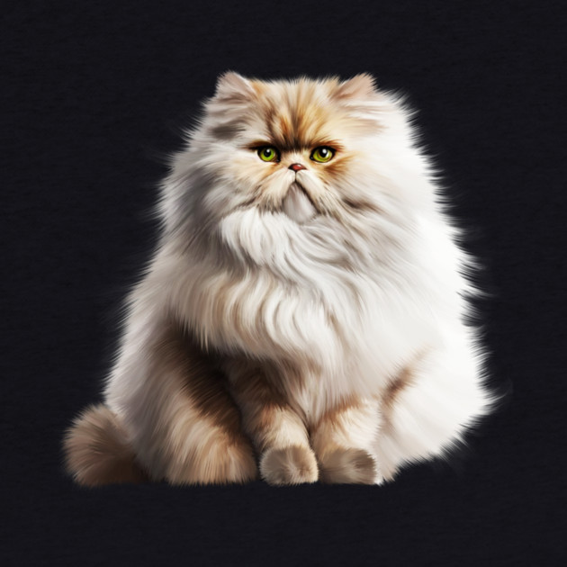 Cute Persian Cat, Fluffy Cat Lover by logiamerch