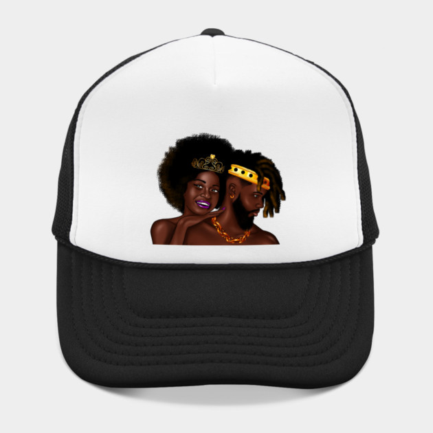 African Man and Woman in Love, Afro King and Queen by logiamerch