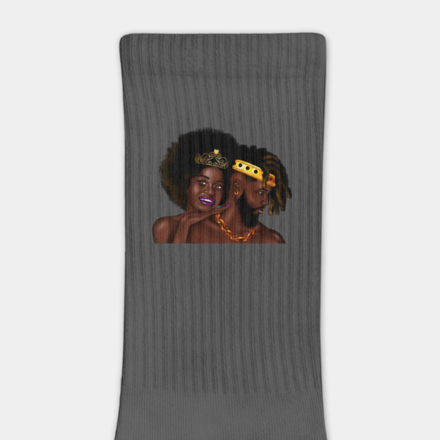 African Man and Woman in Love, Afro King and Queen by logiamerch