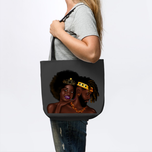 African Man and Woman in Love, Afro King and Queen by logiamerch